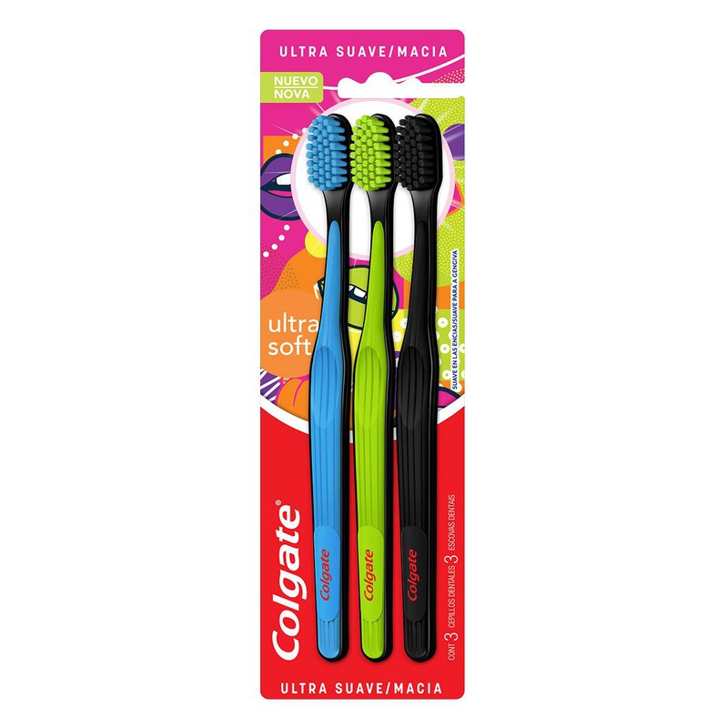 Escova Dental Colgate Ultra Soft Com 3