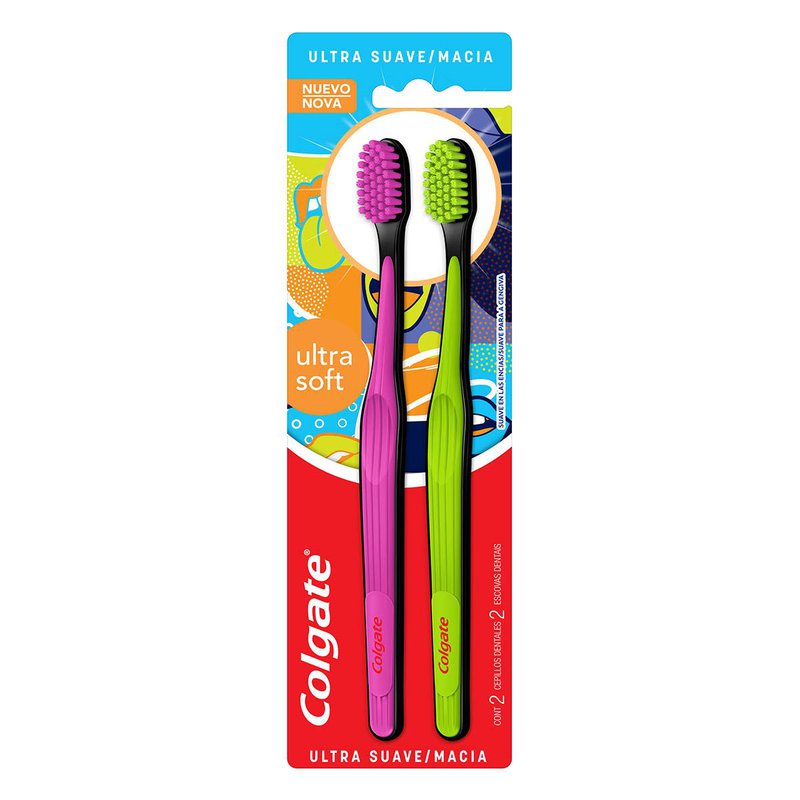 Escova Dental Colgate Ultra Soft Com 2