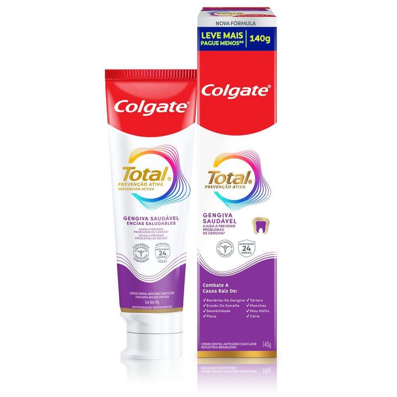Creme Dental Colgate Total12 Professional Gengiva Saudavel 140g