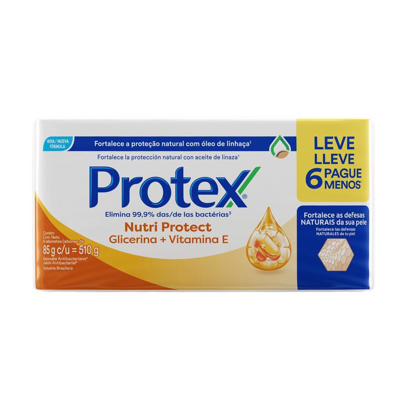 Sabonete Protex Vitamina E 85g Com 6 Unidades
