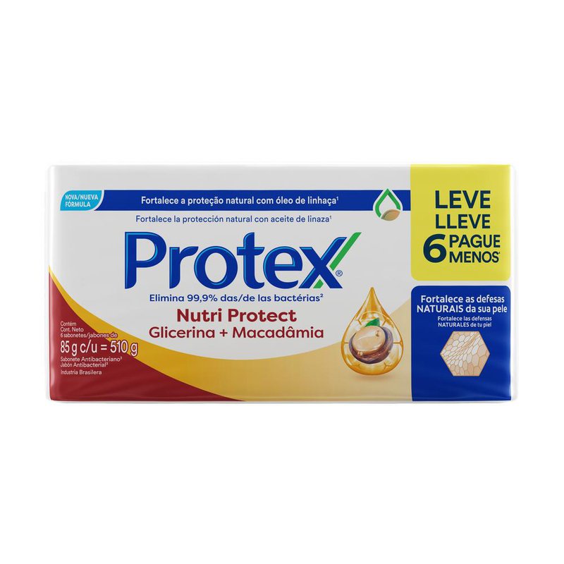 Sabonete Protex Macadamia 85g Com 6 Unidades