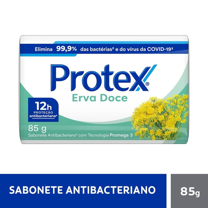 Sabonete Protex Barra Erva Doce 85g Com 12