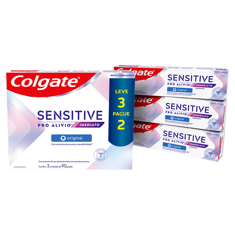 Creme Dental Colgate Pro Alivio Sensitve 90g Leve 3 Pague 2