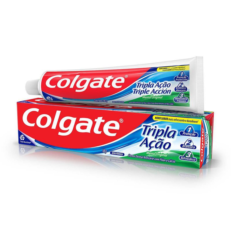Creme Dental Menta Original Colgate Tripla Acao 180g