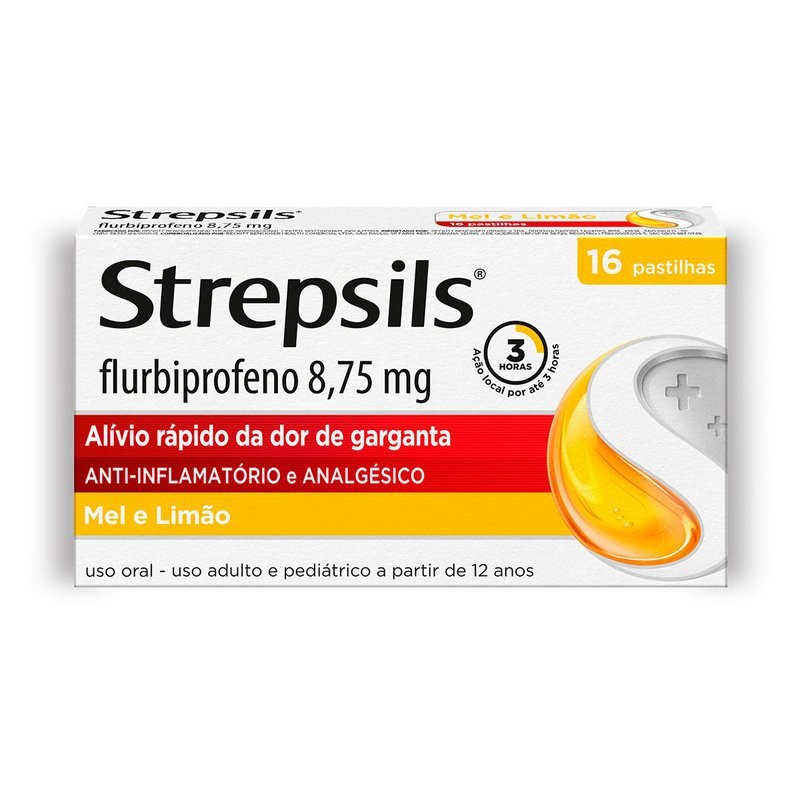 Strepsils Mel E Limao c/16 Pastilhas