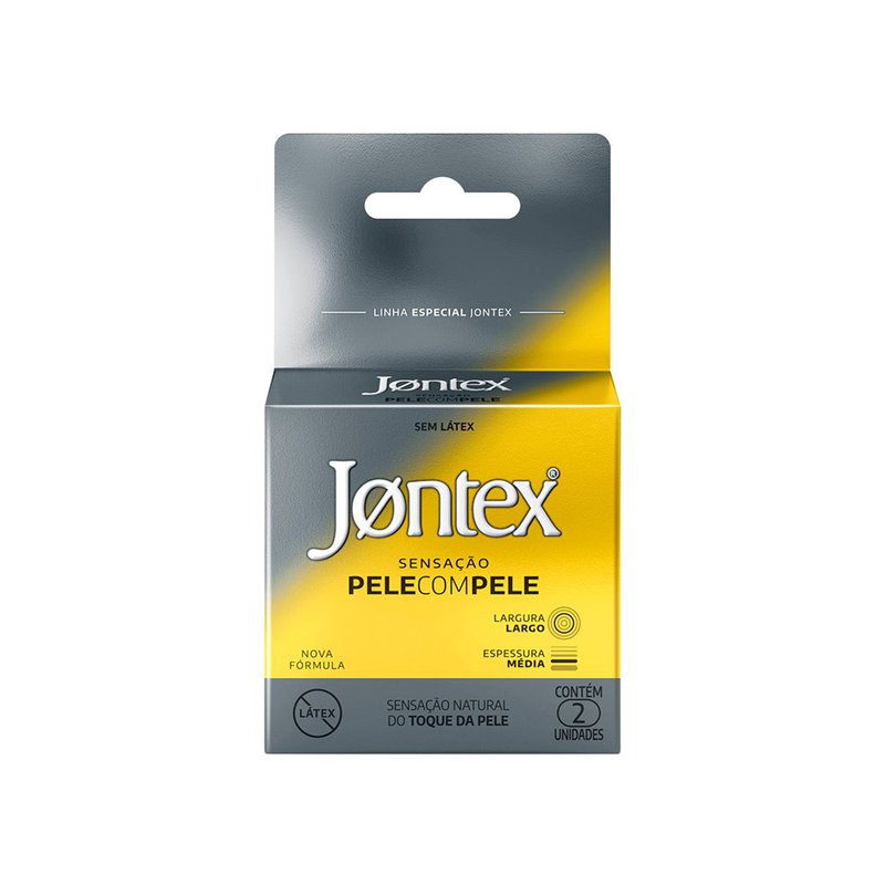 Preservativo Jontex Pele Com Pele 2 Unidades