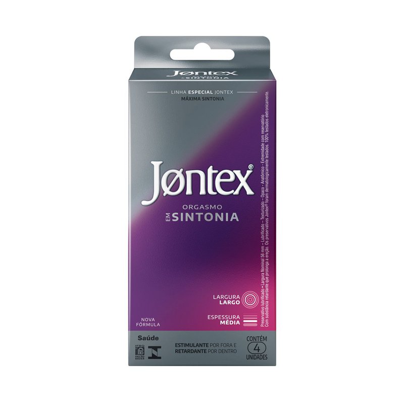Preservativo Jontex Orgasmo Em Sintonia 4 Unidades
