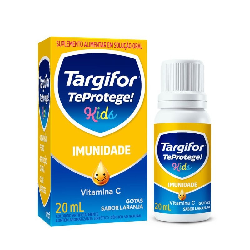 Suplemento Alimentar Targifor Cewin Vitamina C Gotas Infantil Sabor Laranja Com 20ml