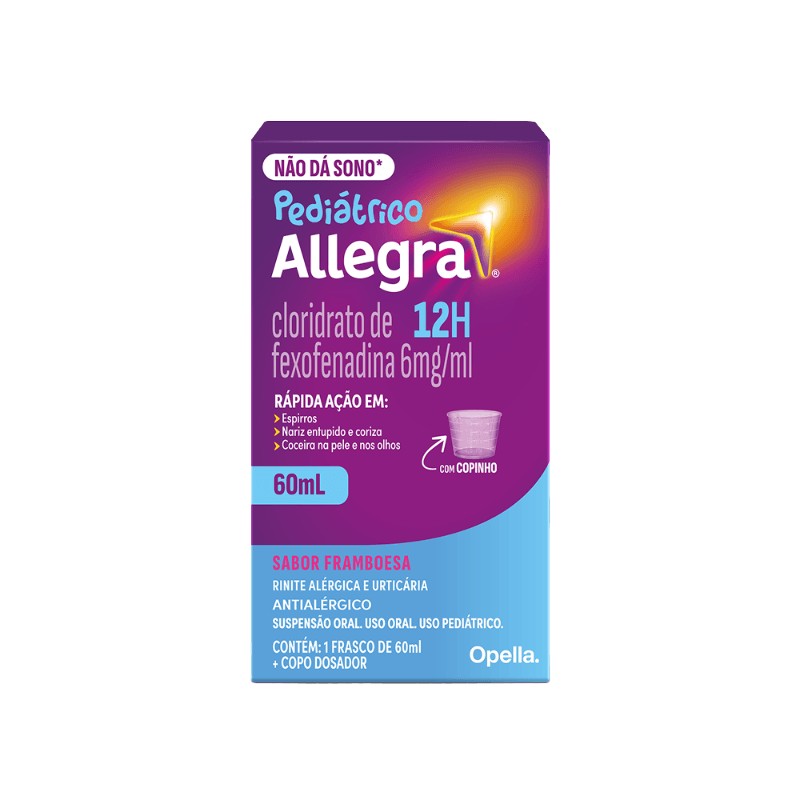 Allegra Pediatrico 6mg/ml 60ml c/dosador Copo
