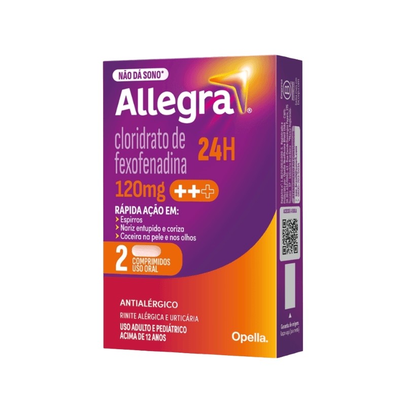 Allegra 120mg c/2 Comprimidos