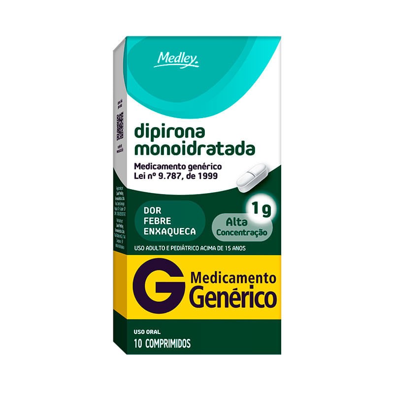Dipirona Monoidratada 10 comprimidos Sanofi