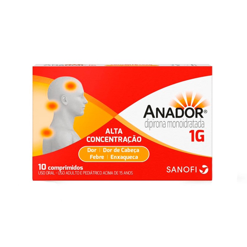 Anador 1g c/ 10 Comprimidos