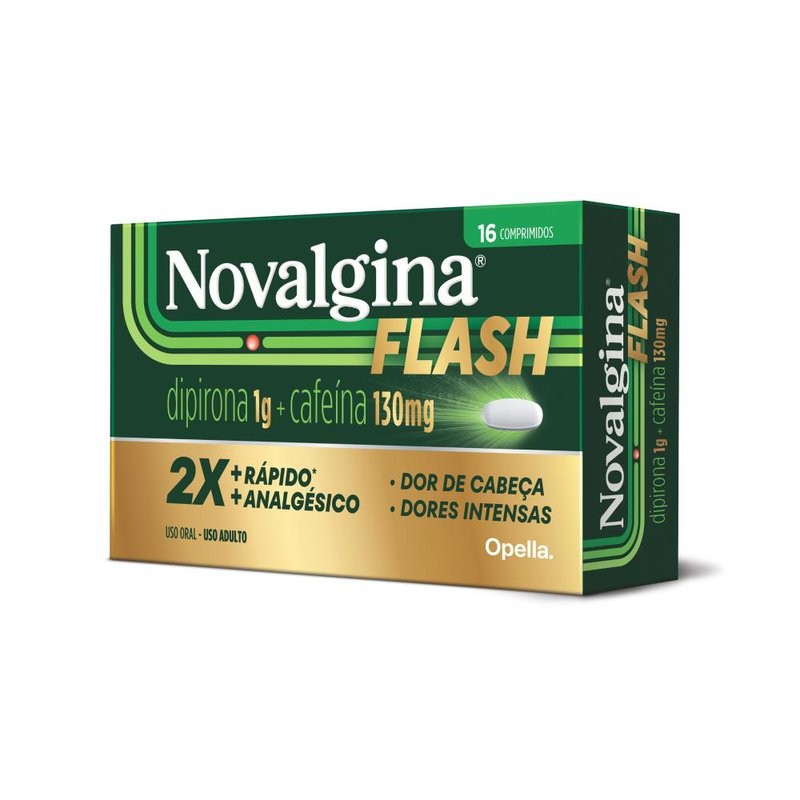 Novalgina Flash 1000 130mg c/ 16 Comprimidos