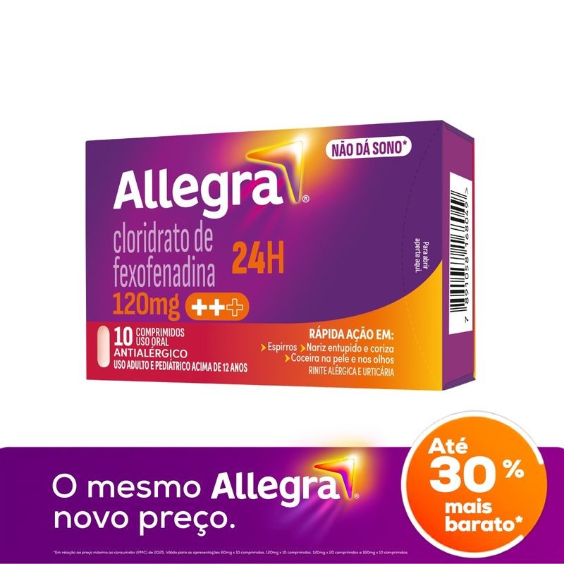 Allegra 120mg c/10 Comprimidos