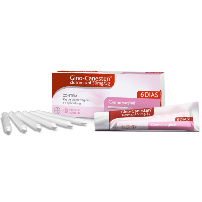 Gino Canesten Creme 50mg/5g 35g + 6 Aplicadores