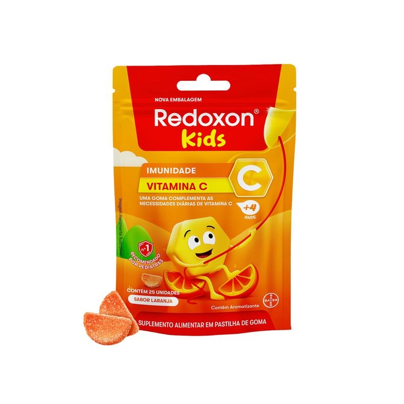 Redoxon Kids Laranja Com 25 Gomas