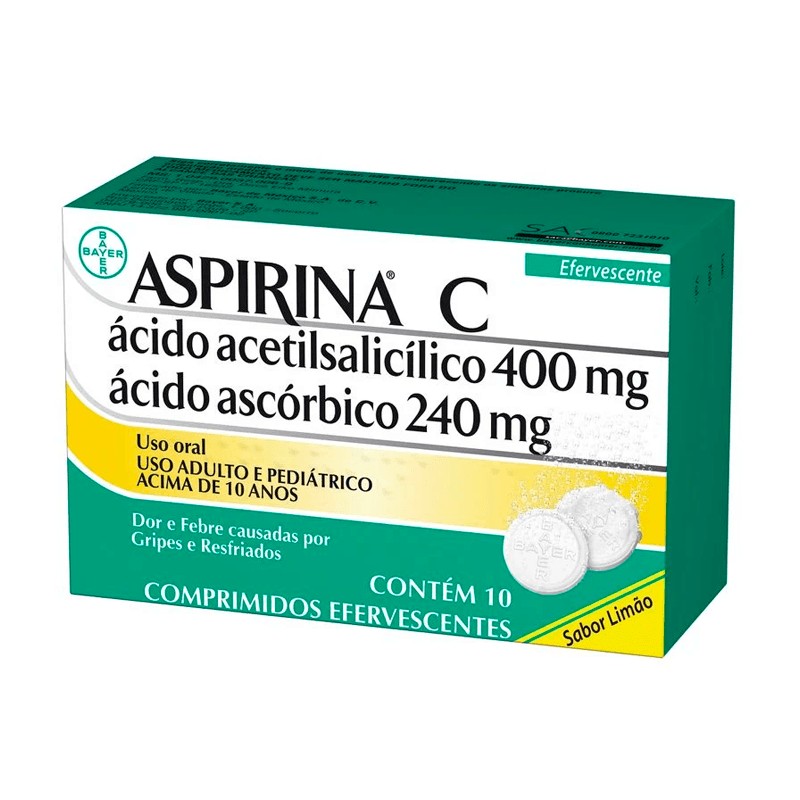 Aspirina C 400mg c/10 Comprimidos Efervescentes