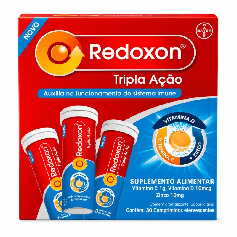 Redoxon Tripla Acao c/30 Comprimidos Efervescentes