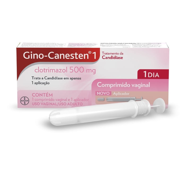 Gino Canesten 500mg 1comp Vaginal + 1 Aplicador