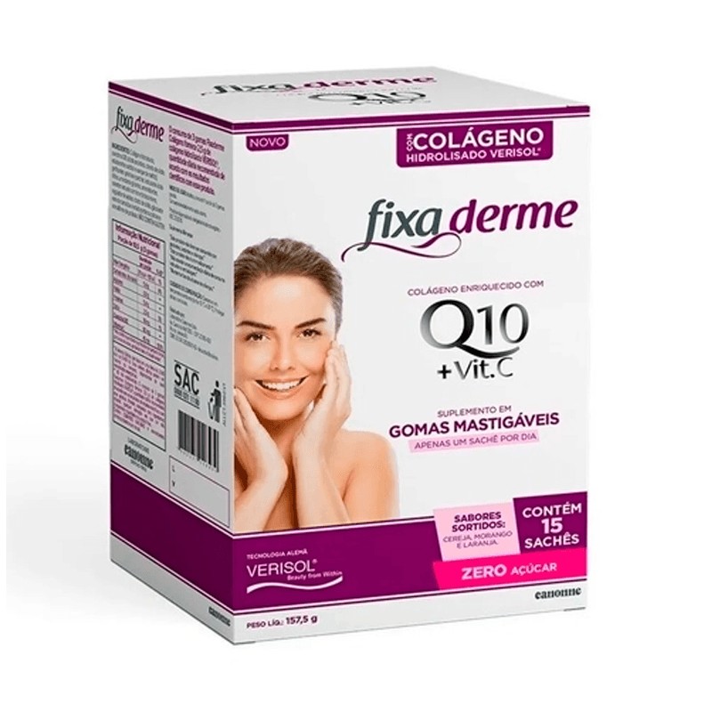 Fixa Derme Gomas Q10 c/15 157,5g