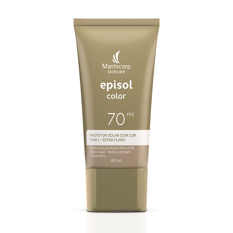Episol Protetor Solar Cor 1 Extra Clara Fps70 40ml