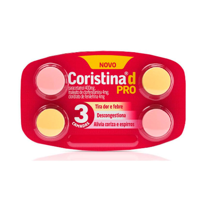 Coristina D Pro 4 comprimidos