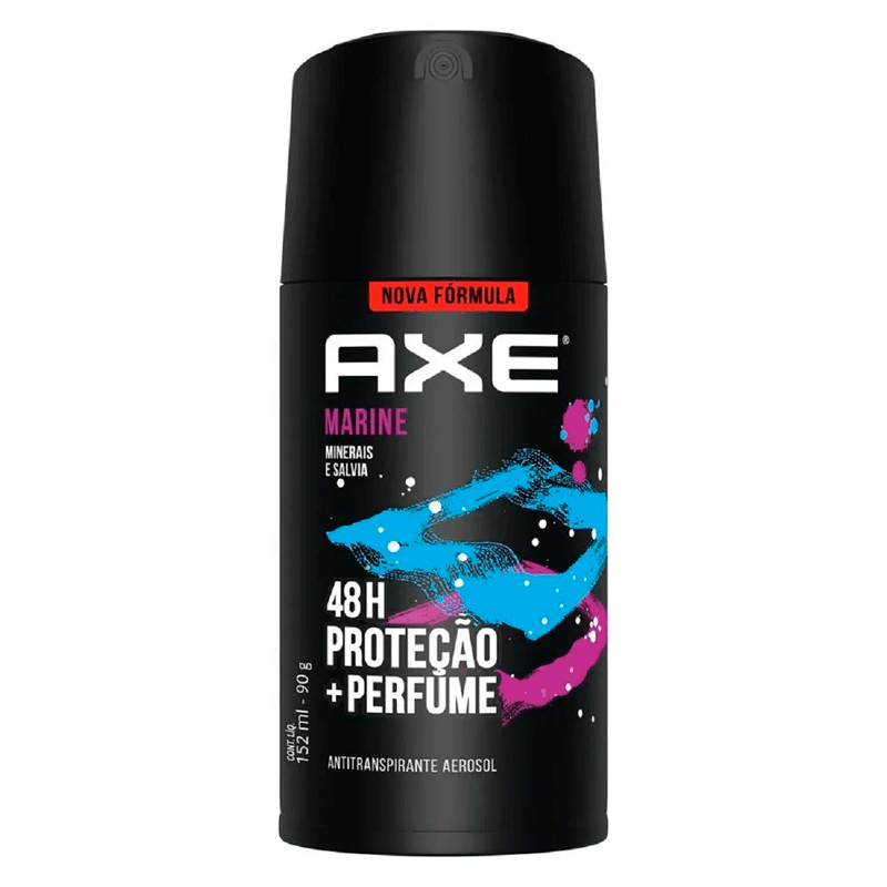 Aerossol Antitranspirante Axe 90g Marine Minerais E Salvia