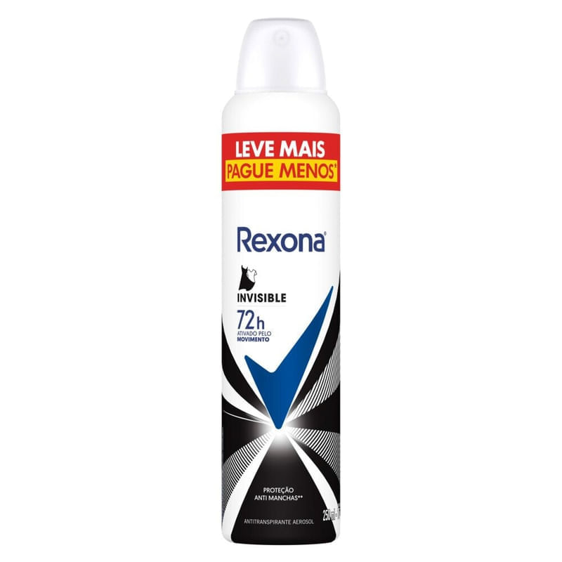 Rexona 250ml Aerossol Invisible