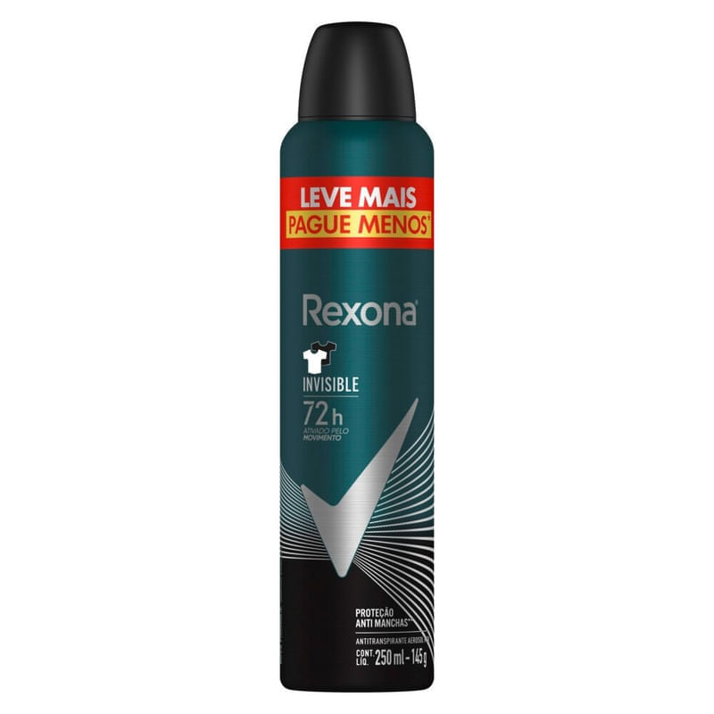 Rexona 250ml Aerossol Men Invisible
