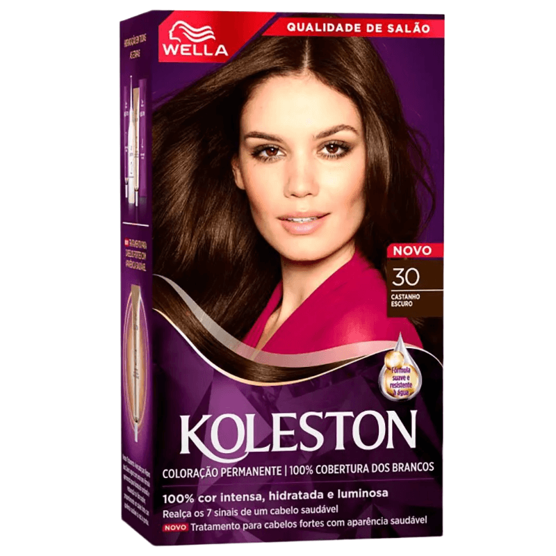 Tintura Capilar Koleston Cor Castanho Escuro 30 Wella