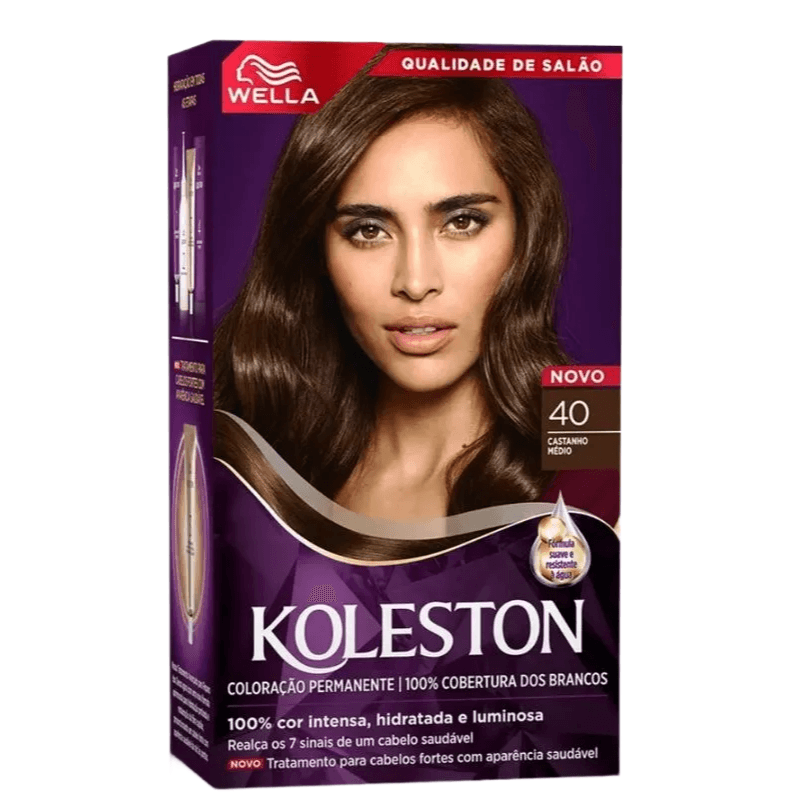 Tintura Capilar Koleston Cor Castanho Medio 40 Wella