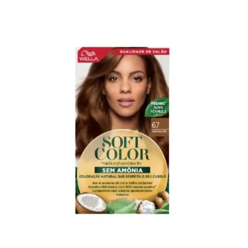 Tintura Capilar Soft Color Cor Chocolate 67 Wella