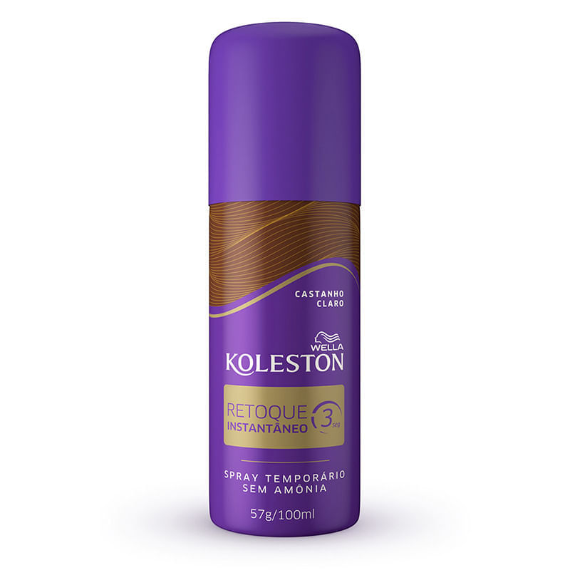 Retoque Instantaneo Spray Koleston Cor Castanho Claro