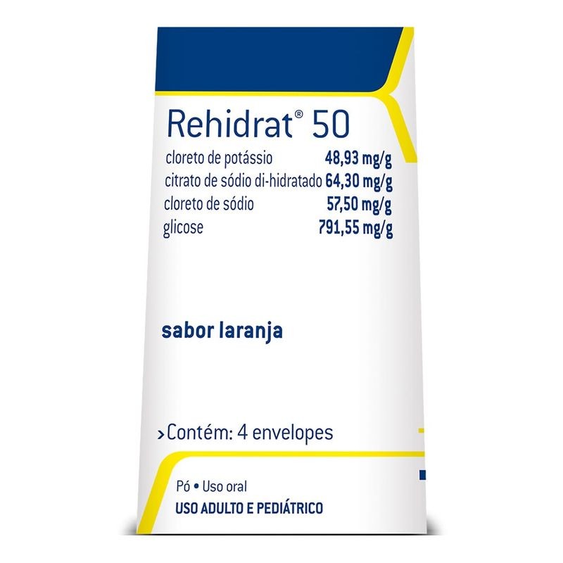 Rehidrat 50 Laranja c/4 Efervescentes