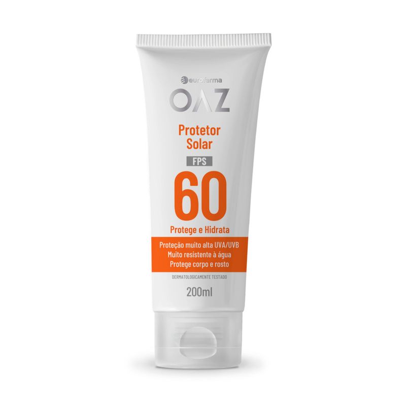 OAZ Protetor Solar 60 FPS 200ml Embalagem Regular
