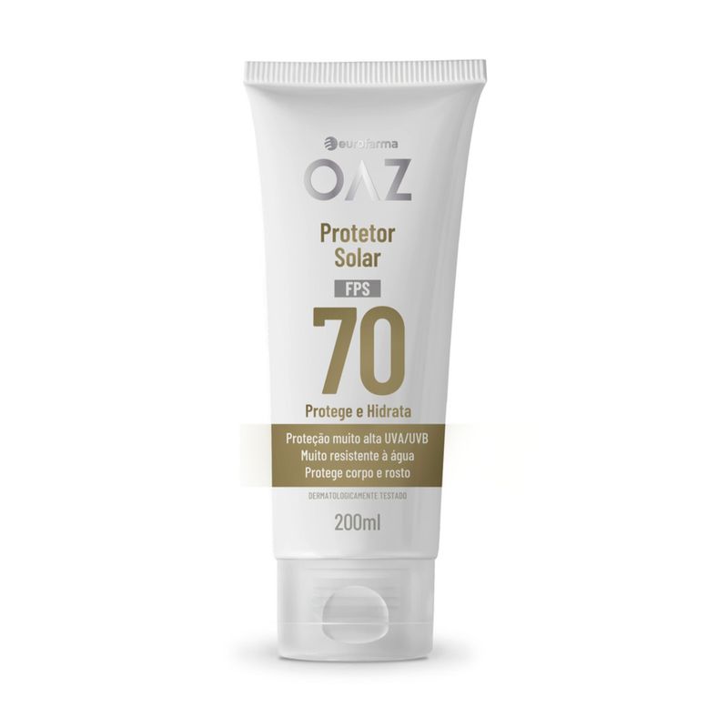 OAZ Protetor Solar 70 FPS 200ml Embalagem Regular