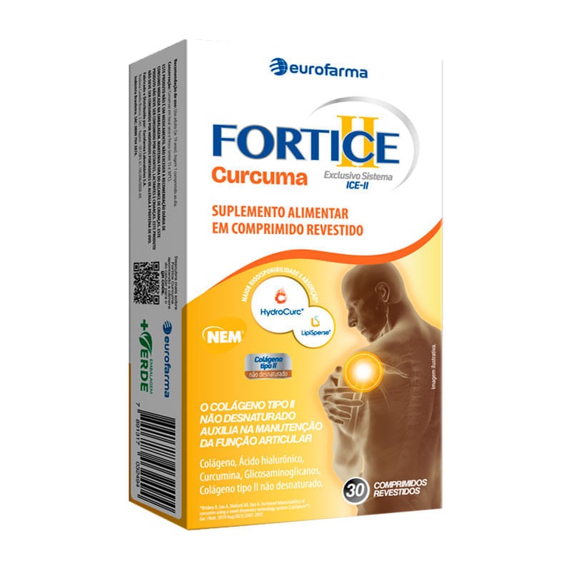 Fortice + Curcuma c/30 Comprimidos Revestidos