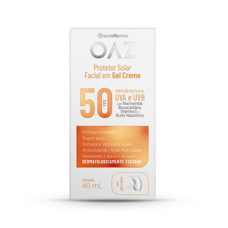 OAZ Prot Facial Solar 50 FPS 40ml
