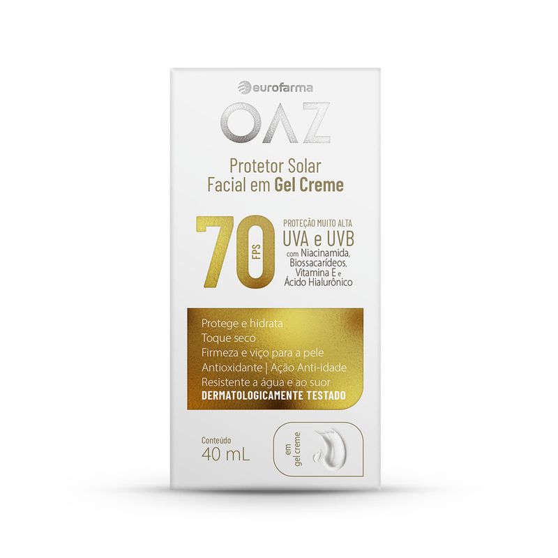 OAZ Prot Facial Solar 70 FPS 40ml