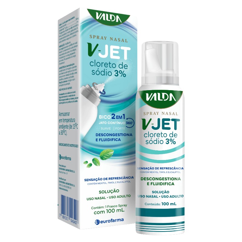 Valda V-jet 3% Spray Nasal 100ml Aroma Valda Classic