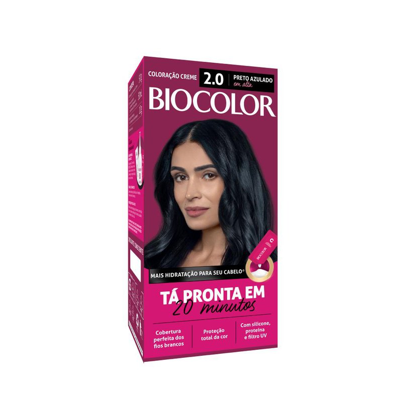 Tintura Biocolor 2.0 Preto Azulado