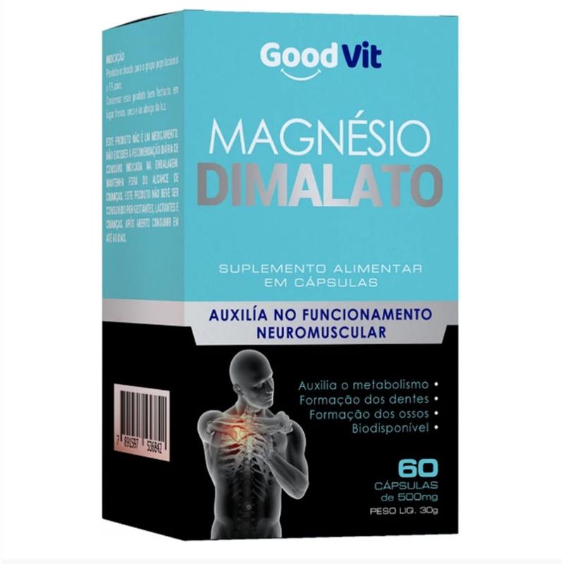 Magnesio Dimalato 260mg 60 Cápsulas