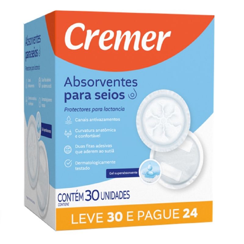 Absorvente para Seios Lv 30 Pg 24