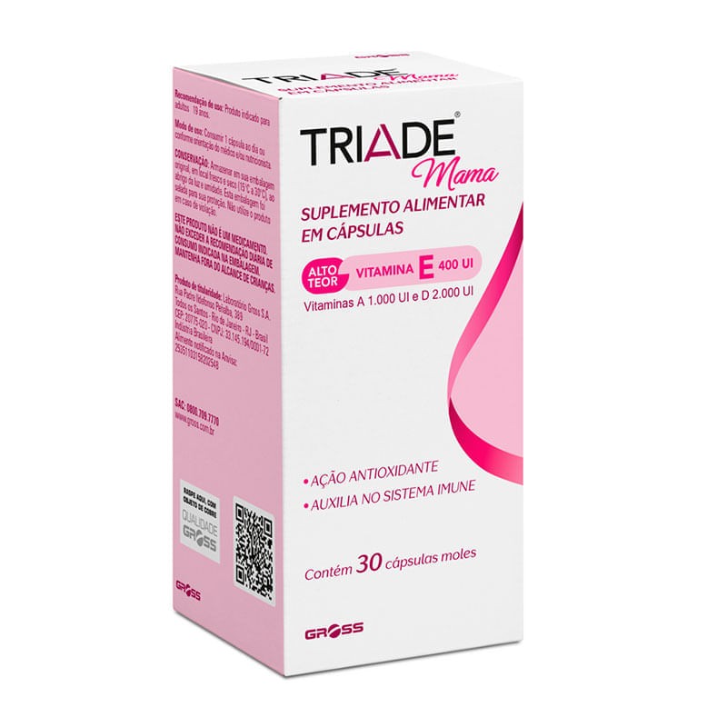 Triade Mulher/mama c/30 Capsulas