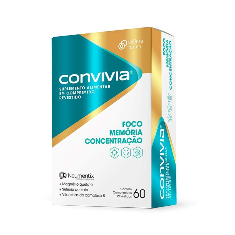 Suplemento Alimentar Convivia c/60 Comprimidos Revestidos