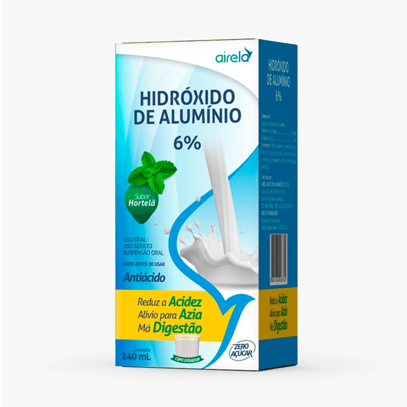 Hidróxido de Alumínio 60mg/ml suspensão 240ml Airela