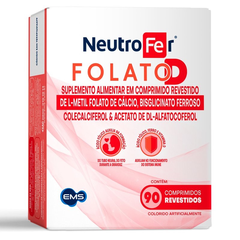 Neutrofer Folato D c/90 Comprimidos