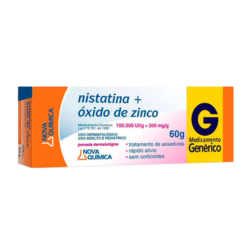 Nistatina + Óxido de Zinco pomada 60g Neo Química
