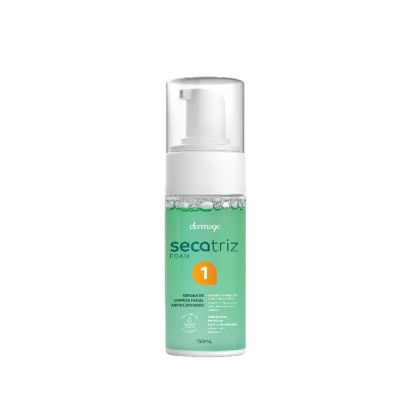 Secatriz Foam Espuma De Limpeza Facial Antioleosidade Dermage 150ml