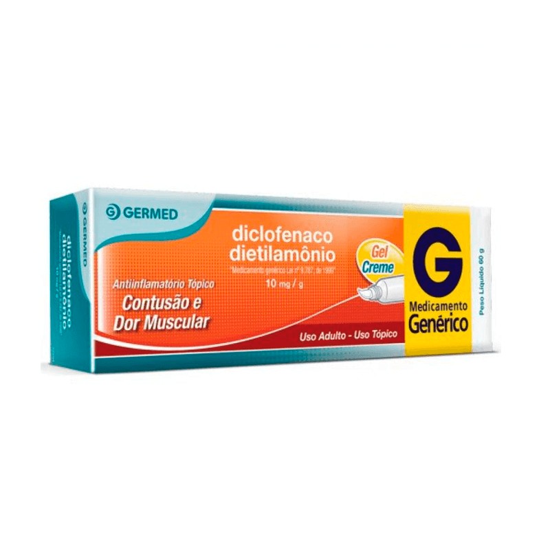 Diclofenaco Dietilamônio gel 60g Germed